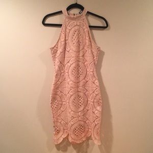 Light pink mini dress
